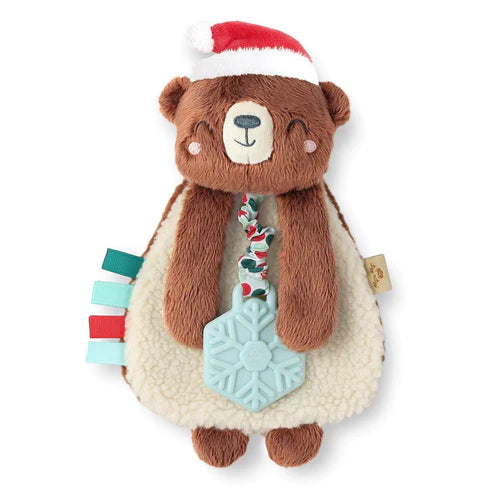 Itzy Lovey Plush & Teether Toy - Cocoa The Bear