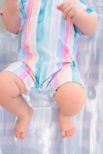 Load image into Gallery viewer, Baby Swimsuit in Watercolor Stripe