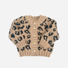 Load image into Gallery viewer, Cheetah Acrylic Hand Knit Cardigan