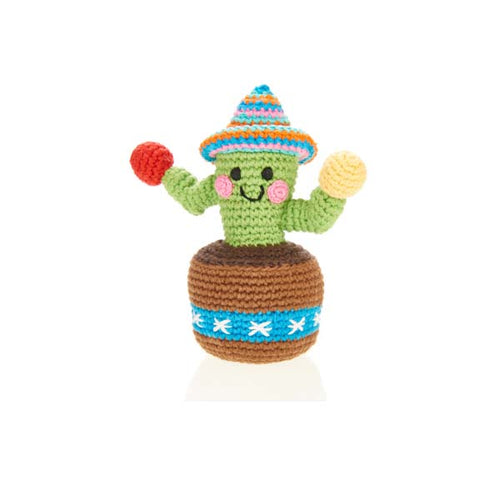 Friendly Cactus Fair Trade Rattle
