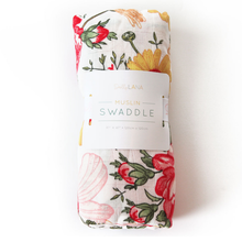 Load image into Gallery viewer, Bloom Muslin Swaddle