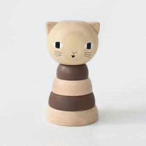 Wooden Cat Stacker