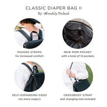 Load image into Gallery viewer, Freshly Picked Classic Diaper Bag II Sage