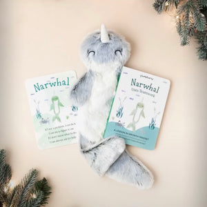 Limited Edition Silver Narwhal Snuggler - Growth Mindset