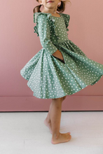 Load image into Gallery viewer, The Adelisa Dress in Fern Dot